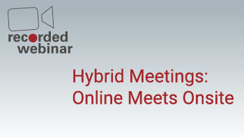 recorded webinar